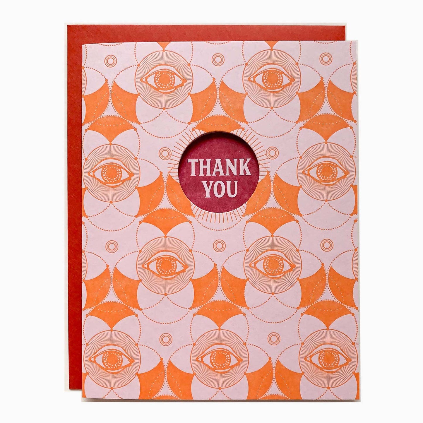 Thank you eye pattern card