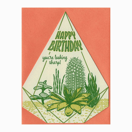 Terrarium birthday card