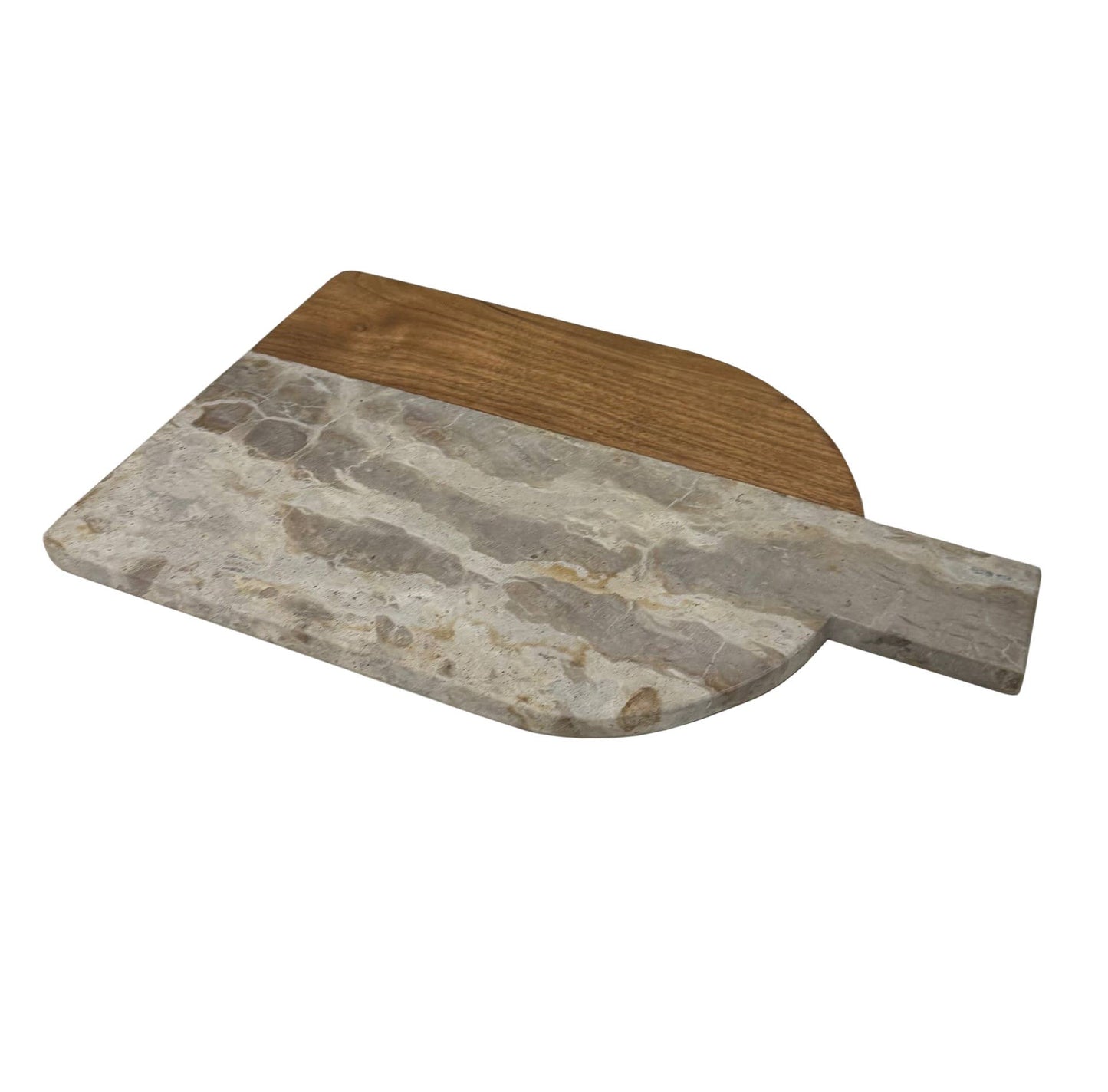 Arched Marble & Acacia Wood Charcuterie Board