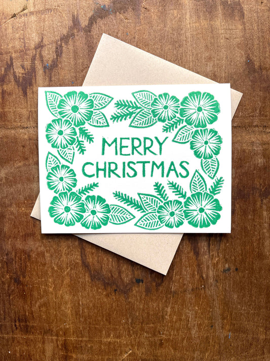 "Merry Christmas," Greeting Card