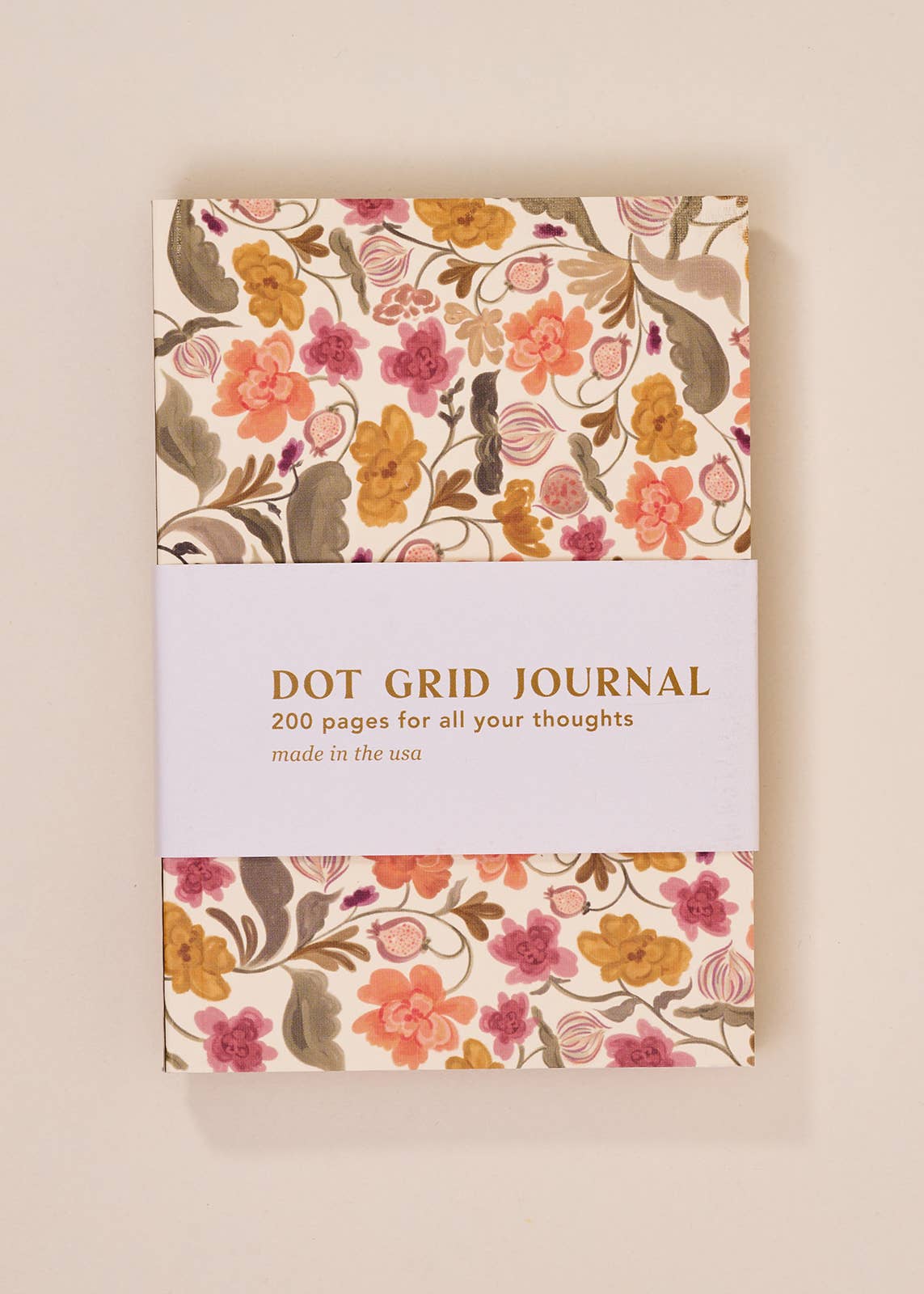 Autumn Floral Perfect Bound Dot Grid Journal