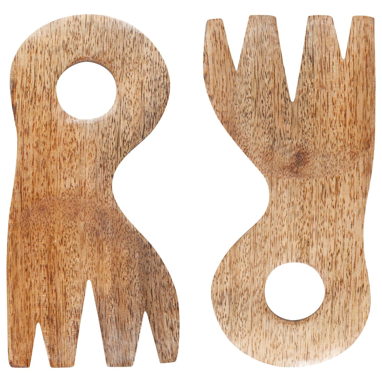 Nosh Mango Wood Salad Claws Set of 2