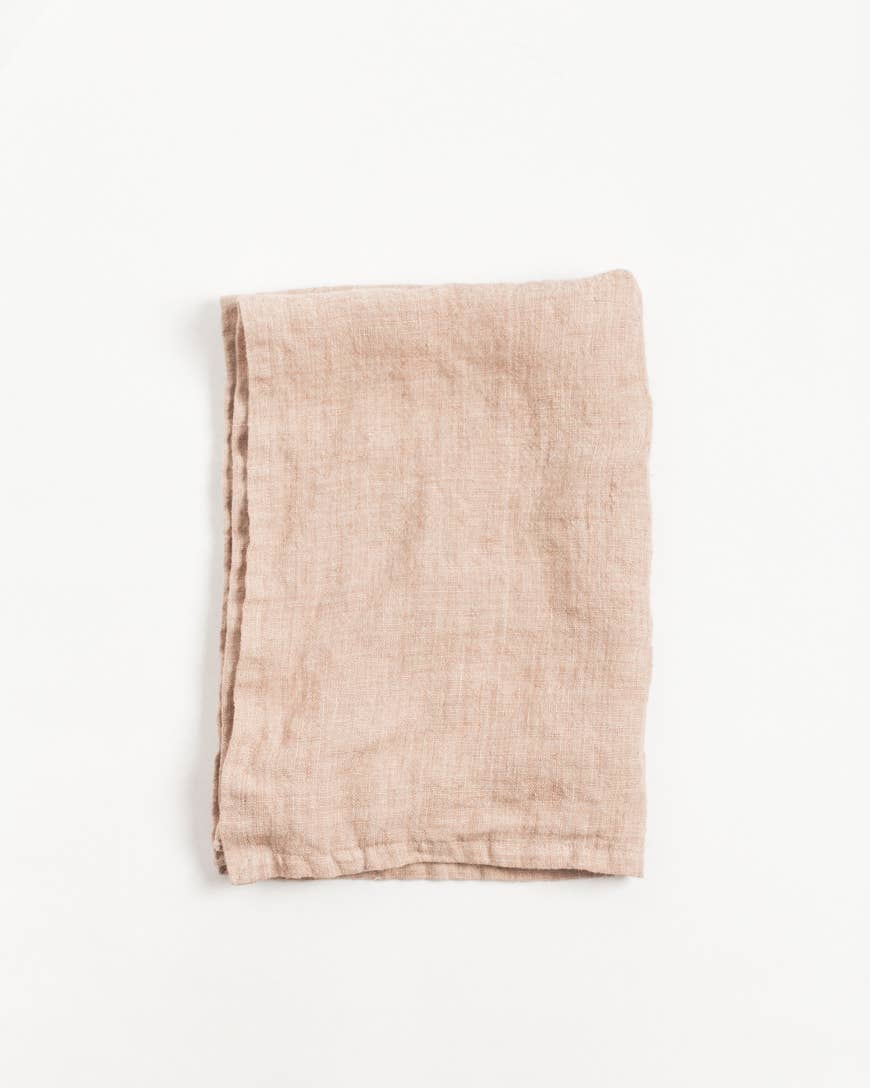 Stone Washed Linen Tea Towel | 18" x 26"