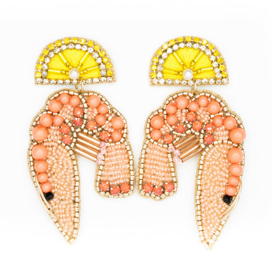 Shrimp Cocktail Earrings