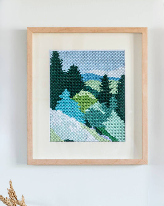 Mountain Spring Needlepoint Kit | DIY Embroidery