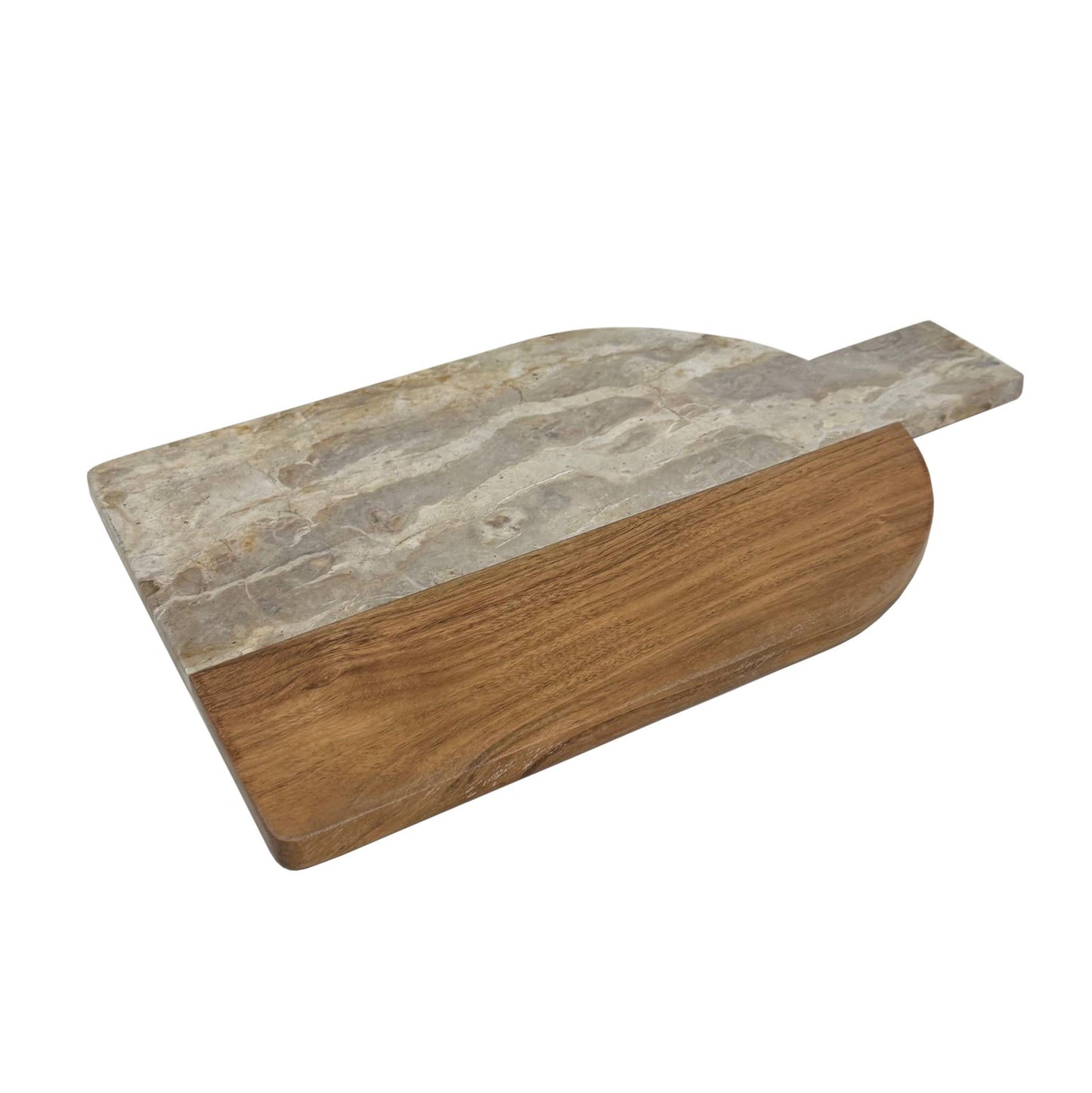 Arched Marble & Acacia Wood Charcuterie Board