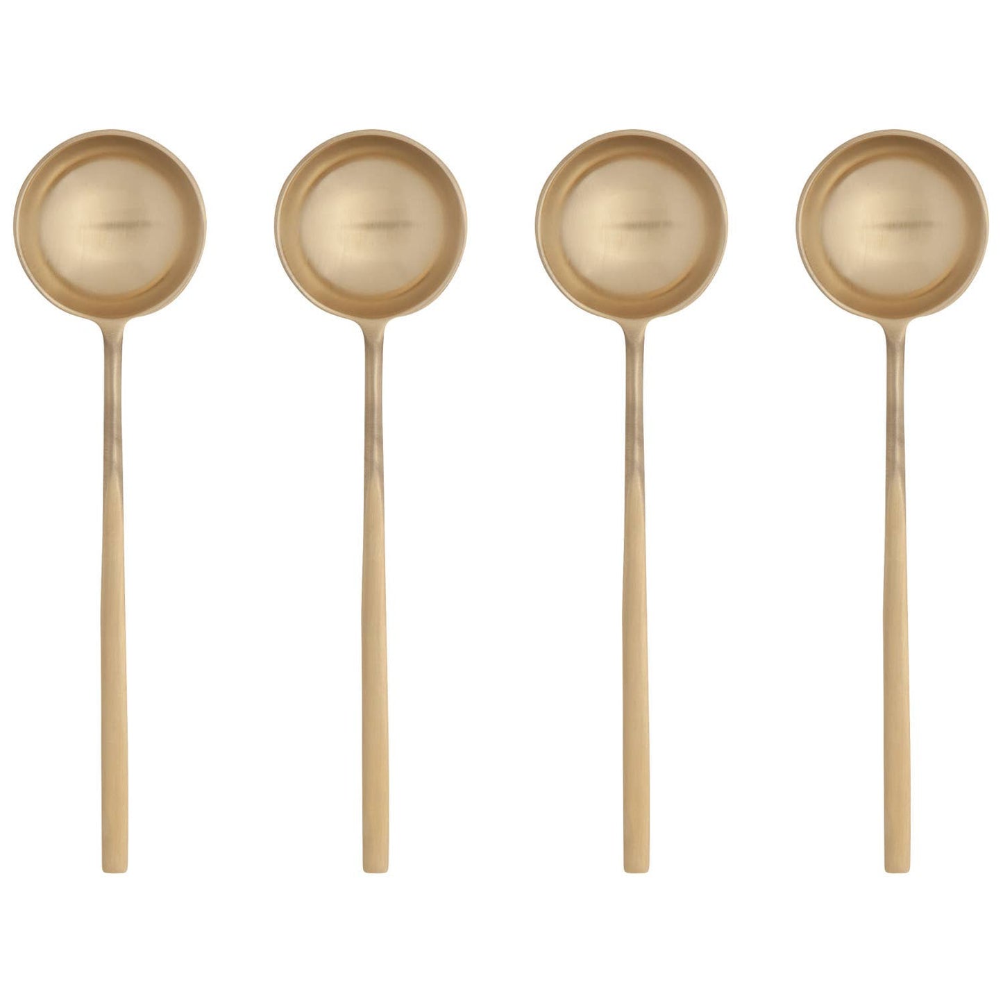 Long Spoons - Gold Set of 4