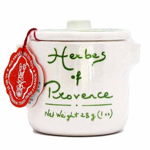 Herbs de Provence in a handmade crock | Anysetiers du Roy