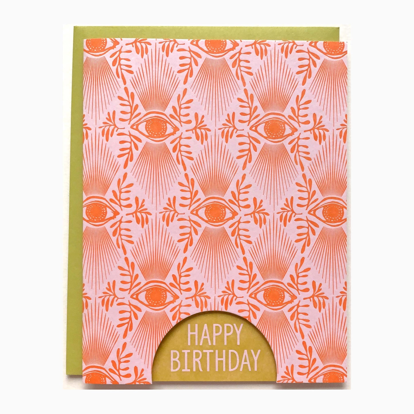 Birthday eye pattern card