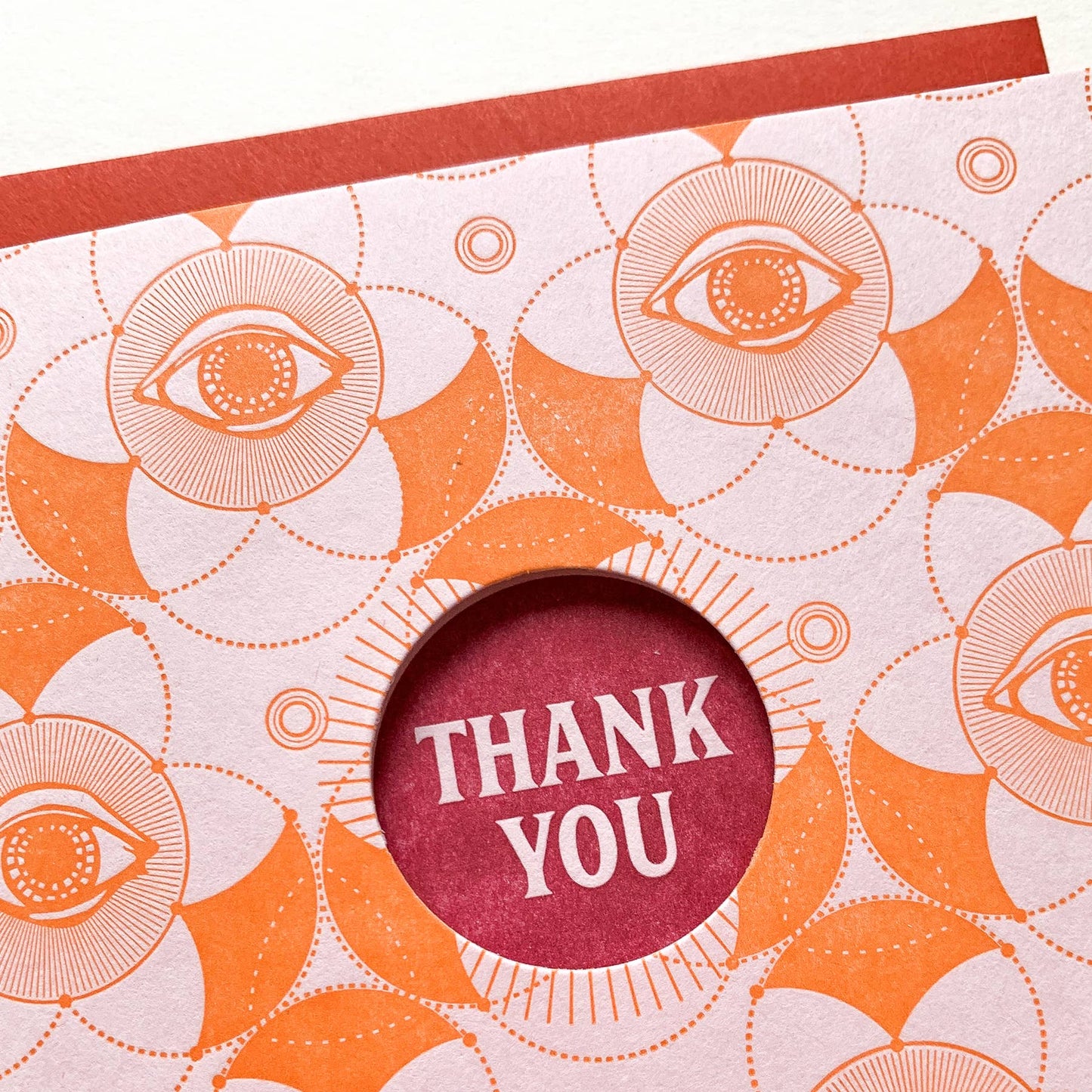 Thank you eye pattern card