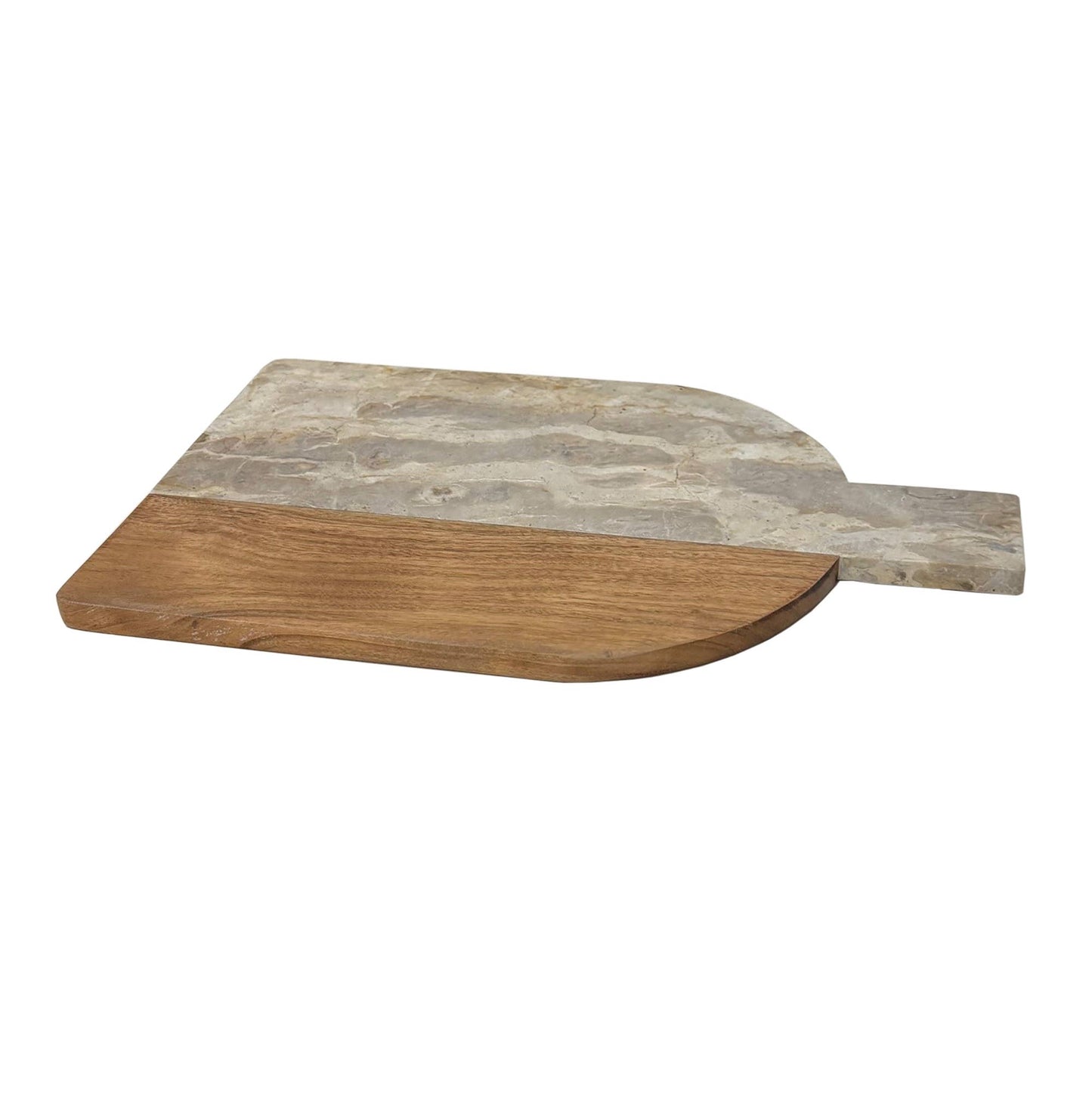 Arched Marble & Acacia Wood Charcuterie Board