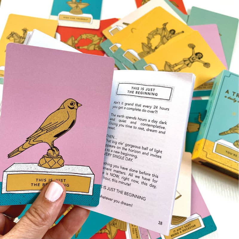 A Trophy a Day Pep Talk Card Deck FOR KIDS