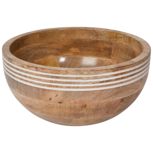 Nosh Mango Wood Serving Bowl