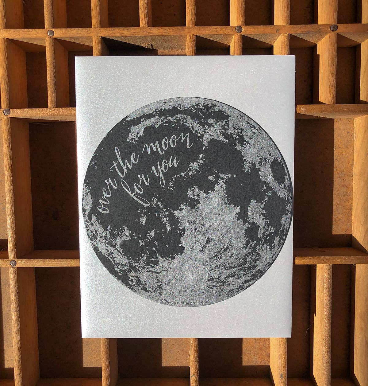 Over the moon circle card