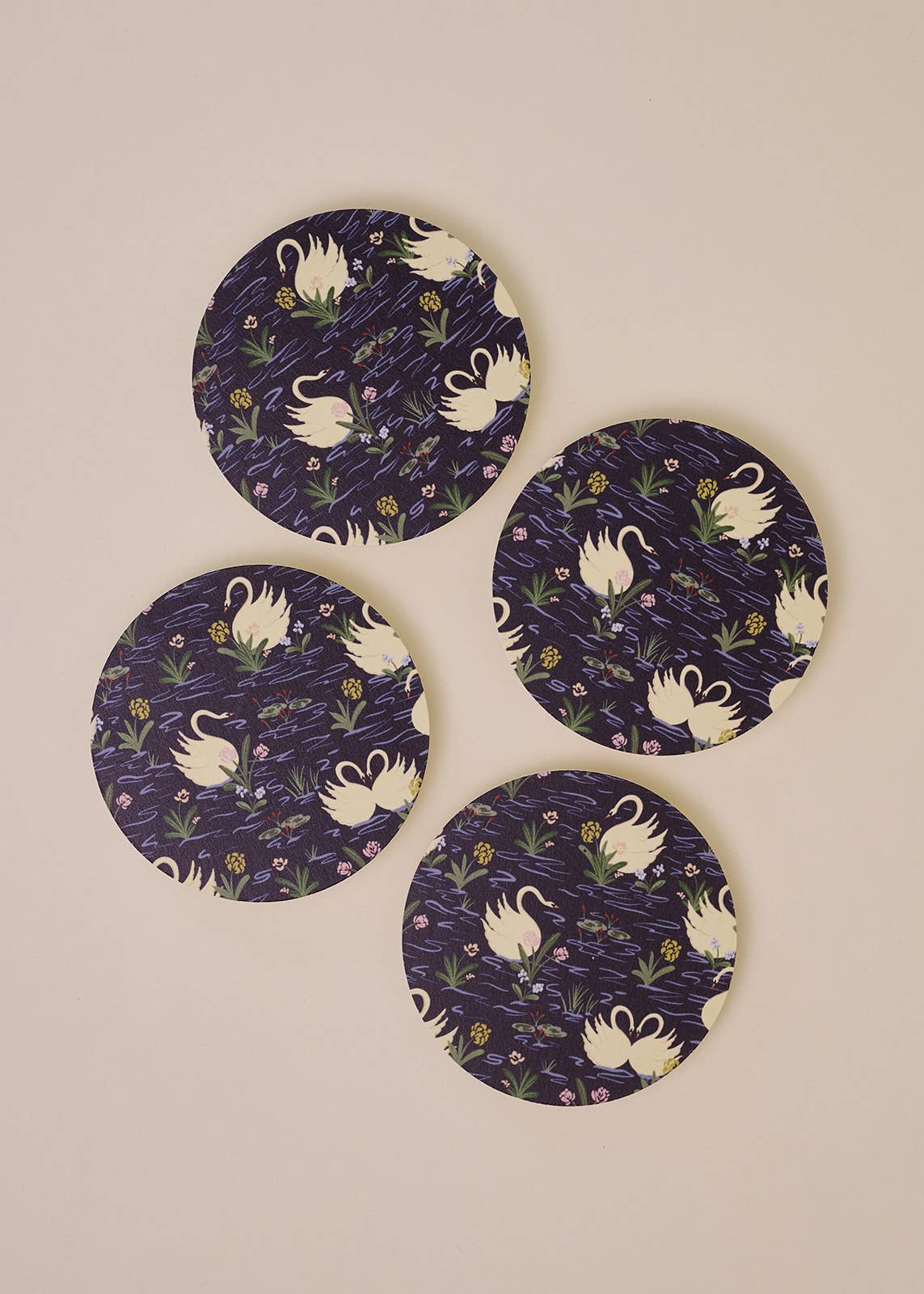 Swan Pond Coaster - Set of 4