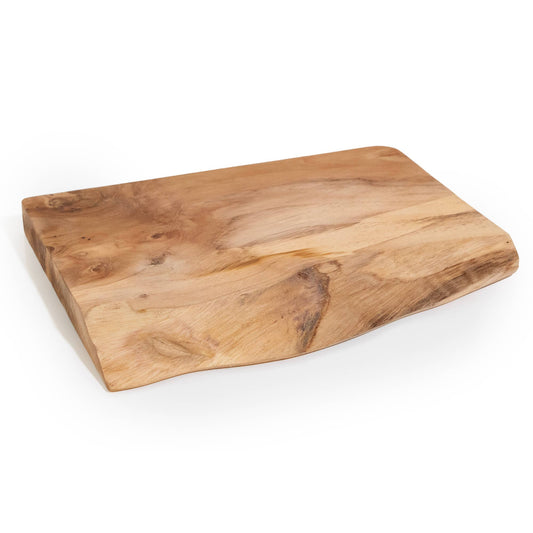 Live Edge Teak Slice Charcuterie Board: Small