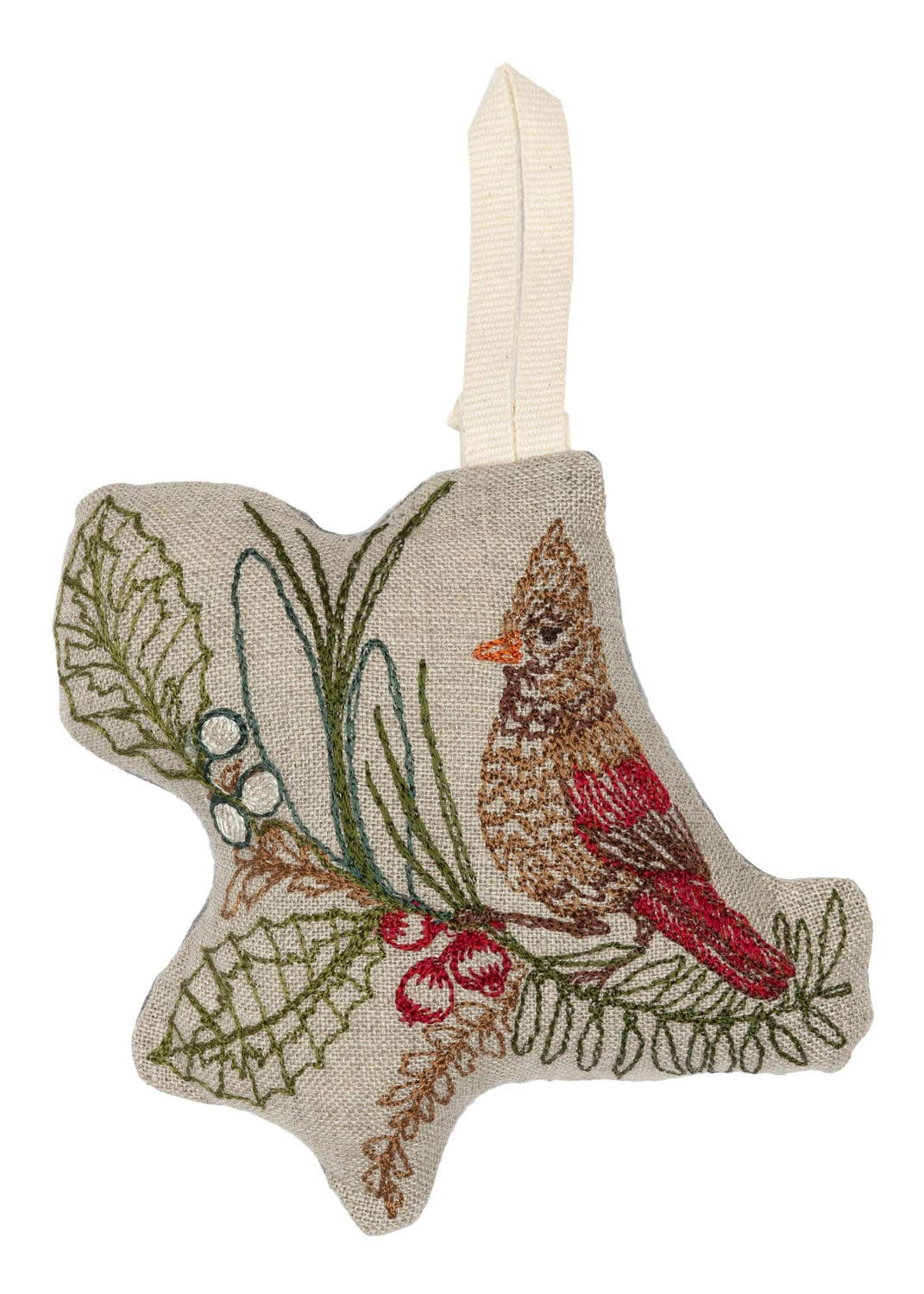 Christmas Lady Cardinal Ornament