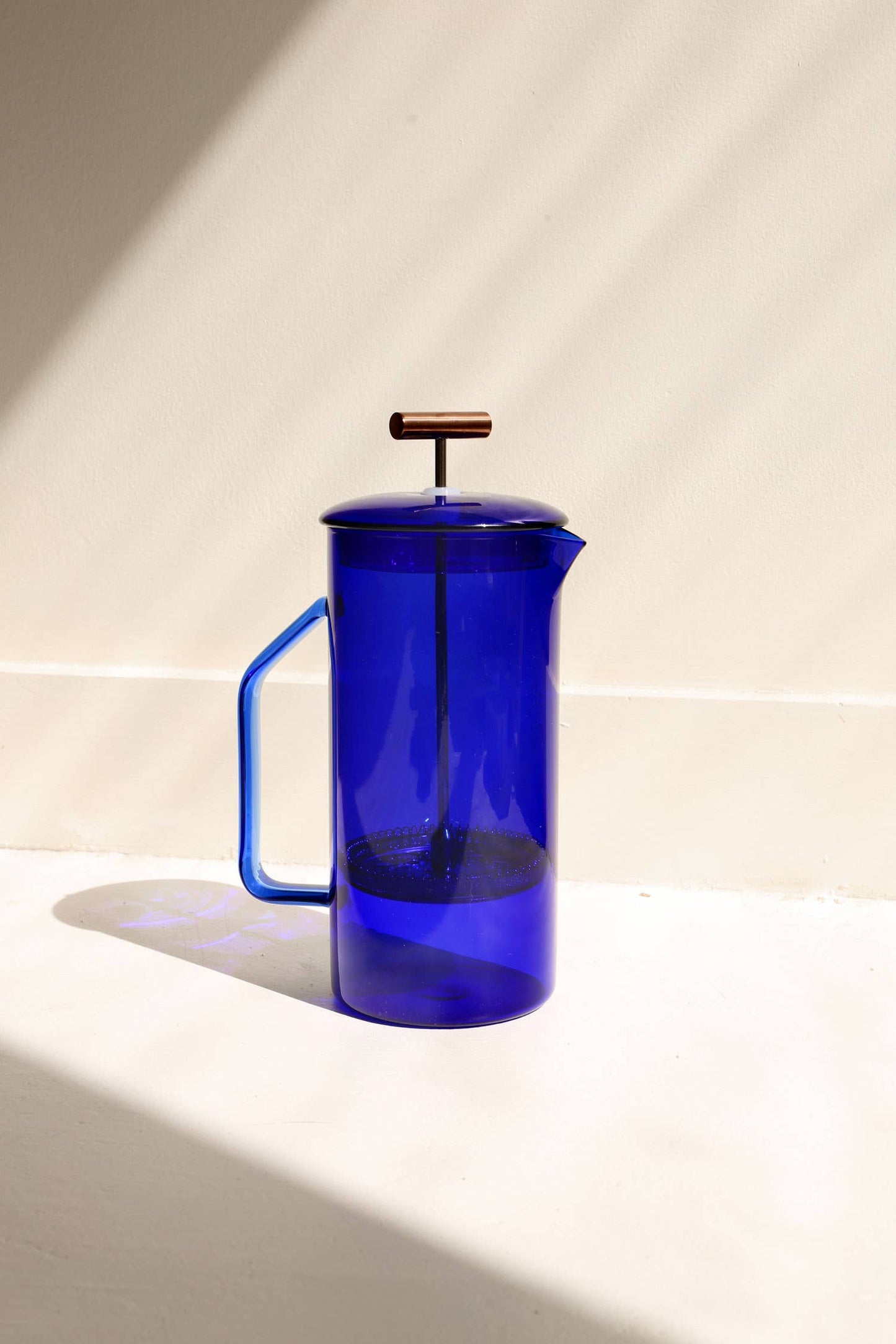 Cobalt Glass French Press