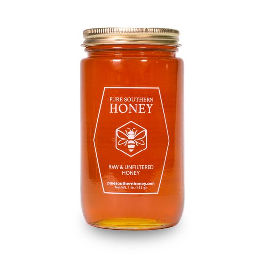 Honey 1 Lb (12 Jars) Raw, Unfiltered, and Unheated