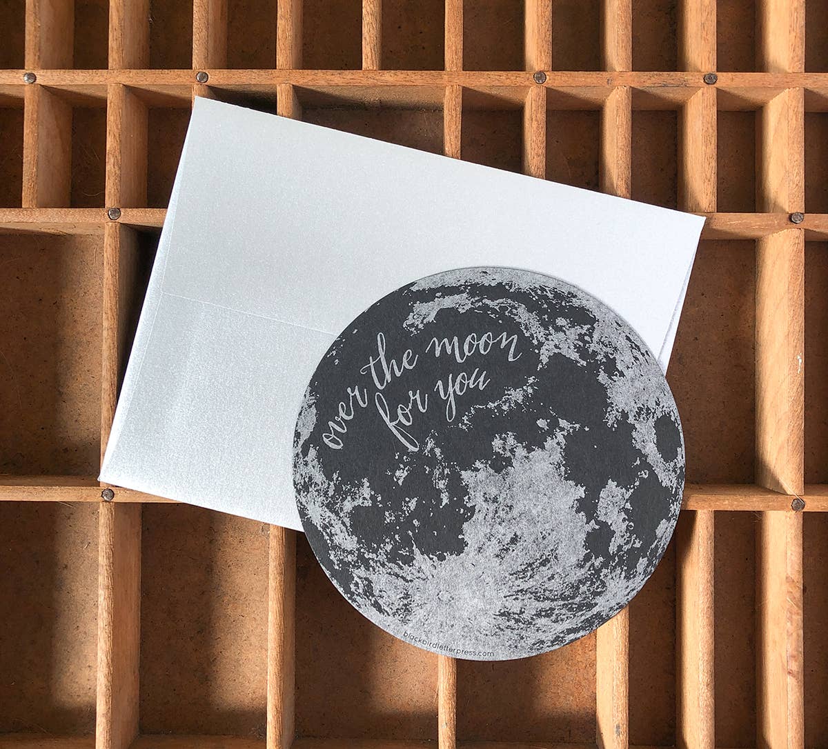 Over the moon circle card