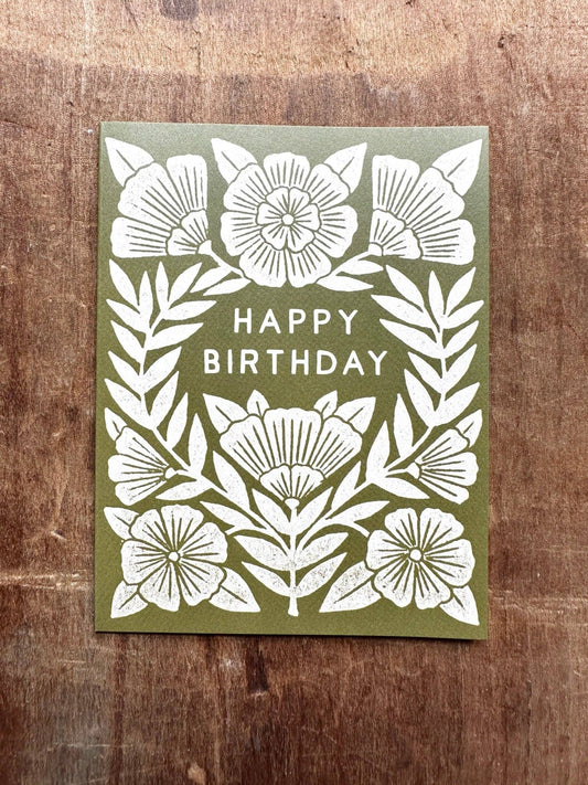 "Happy Birthday" Greeting Card