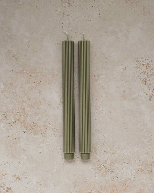 Sage Roman Taper Candle