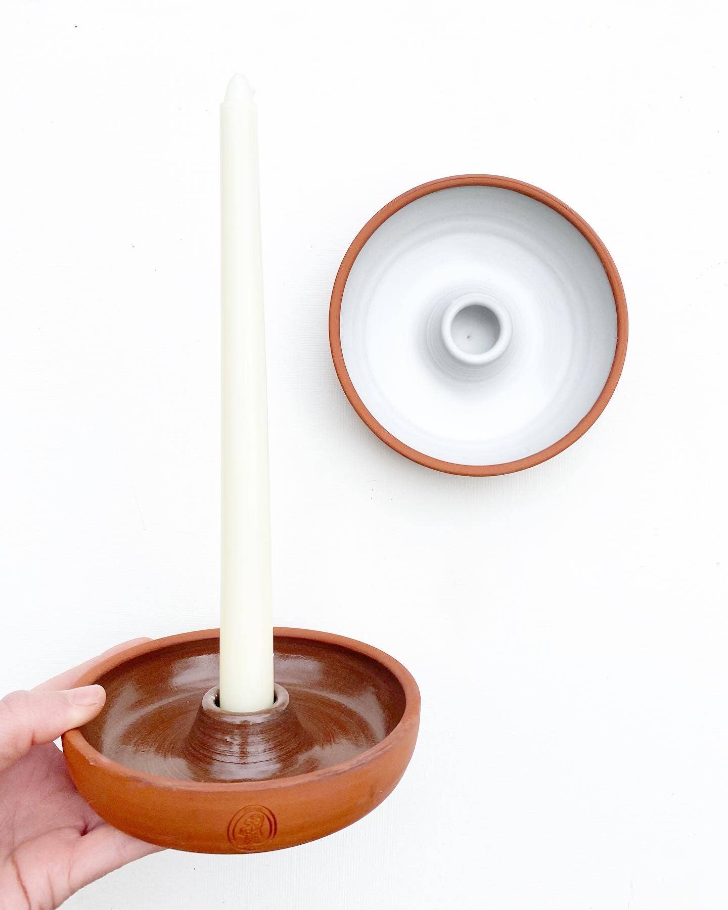 Terra Red Candle Holder