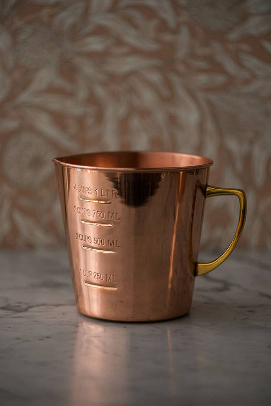 Copper Liquid Measuring Cup - 4 Cup